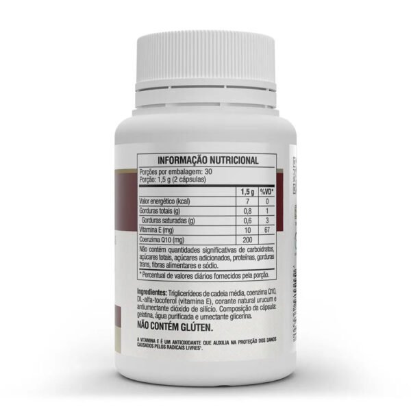 Coenzima Q10 - 60 Comprimidos (200mg por dose) Vitafor Europe