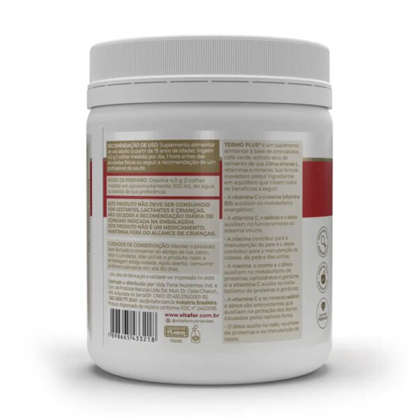 Termo Plus Tangerina com Chá Verde - 240g Vitafor Europe