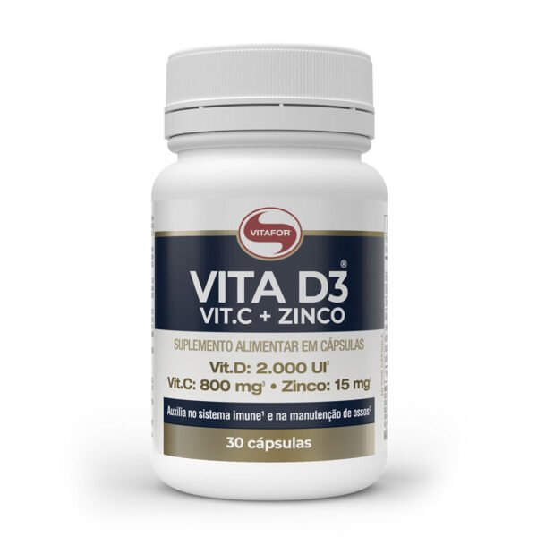 Vita D3 + C + Zinco - 30 Comprimidos
